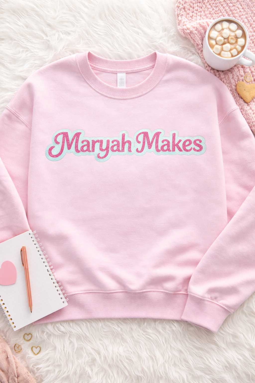 Working in Pink Glitter