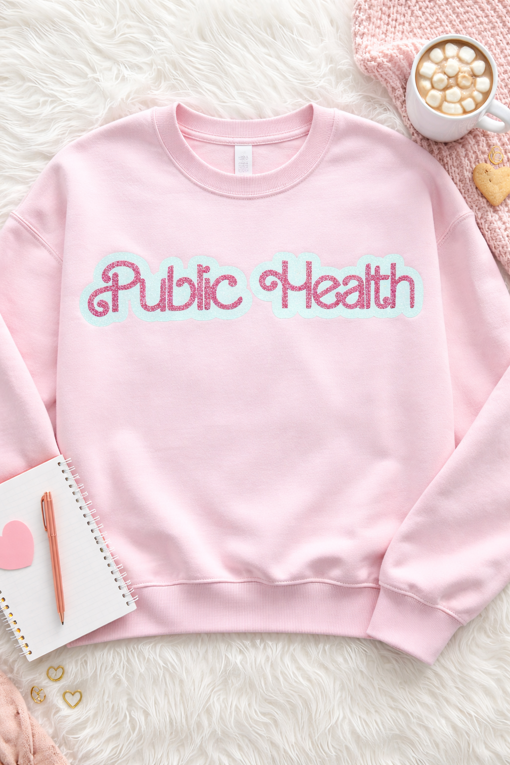 Working in Pink Glitter